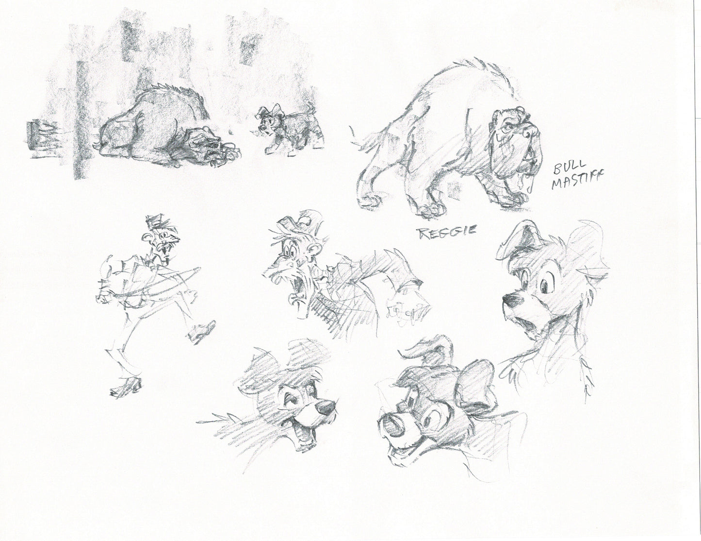 LADY and the TRAMP 2 Disney Production Drawing from Animator Wendell Washer's Estate 2001 30