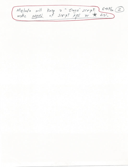 LADY and the TRAMP 2 Disney Production Drawing from Animator Wendell Washer's Estate 2001 B45