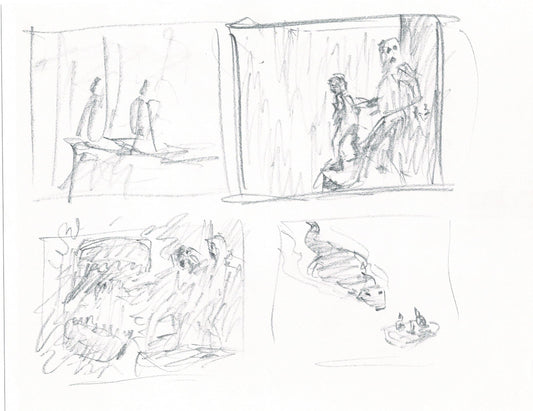 LADY and the TRAMP 2 Disney Production Drawing from Animator Wendell Washer's Estate 2001 B46