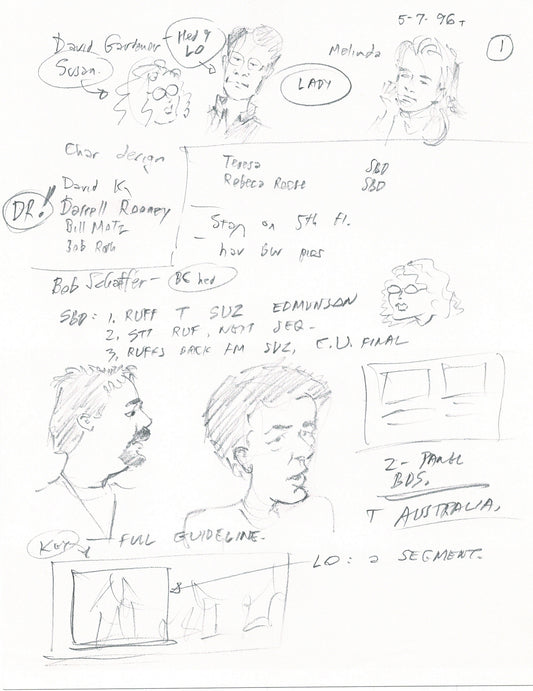 LADY and the TRAMP 2 Disney Production Drawing from Animator Wendell Washer's Estate 2001 B47