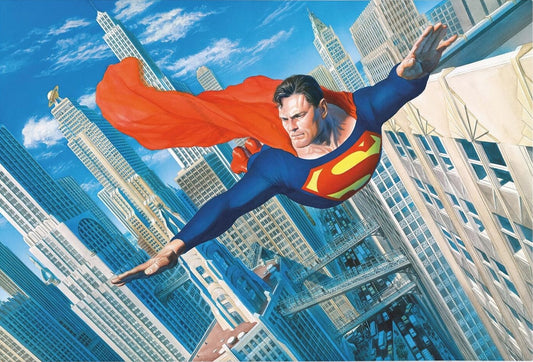 Superman Look Up In The Sky Alex Ross SIGNED DC SDCC 2025 Exclusive Print on Canvas Limited Edition of 25 Printers Proof Edition