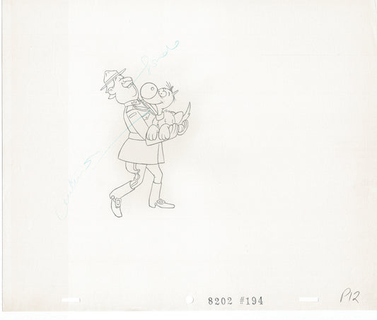 Lucky Luke Original Production Animation Cel Drawing from Hanna-Barbera 1984-1985 A16