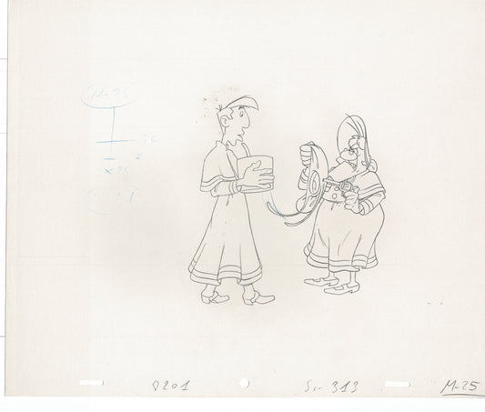 Lucky Luke Original Production Animation Cel Drawing from Hanna-Barbera 1984-1985 A21
