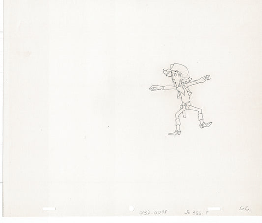 Lucky Luke Original Production Animation Cel Drawing from Hanna-Barbera 1984-1985 A24