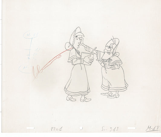 Lucky Luke Original Production Animation Cel Drawing from Hanna-Barbera 1984-1985 A28