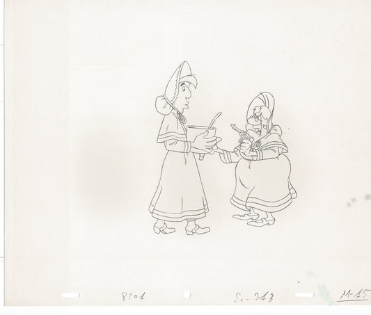 Lucky Luke Original Production Animation Cel Drawing from Hanna-Barbera 1984-1985 A29