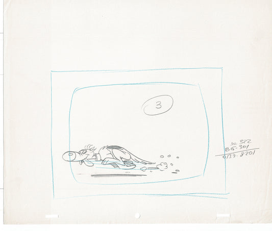 Lucky Luke Original Production Animation Cel Drawing from Hanna-Barbera 1984-1985 A34