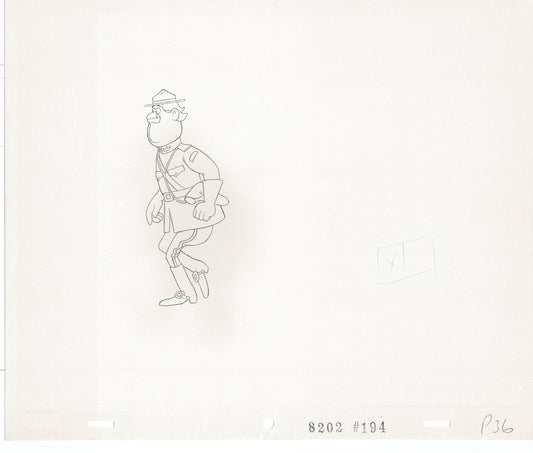 Lucky Luke Original Production Animation Cel Drawing from Hanna-Barbera 1984-1985 A37