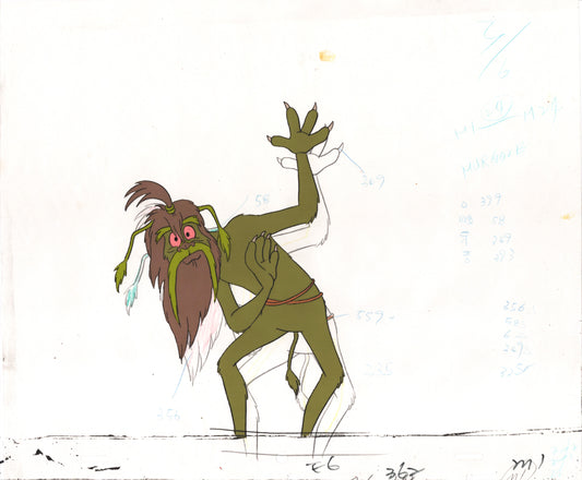 Star Wars: Ewoks Original Production Animation Cel and Drawing (drawing is stuck) from Lucasfilm C-M1