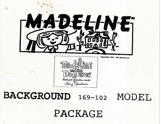 LOT of Madeline DIC Production Animation Model Copies PARIS 1993 Dog Show