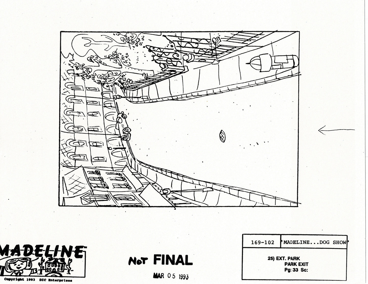 LOT of Madeline DIC Production Animation Model Copies PARIS 1993 Dog Show