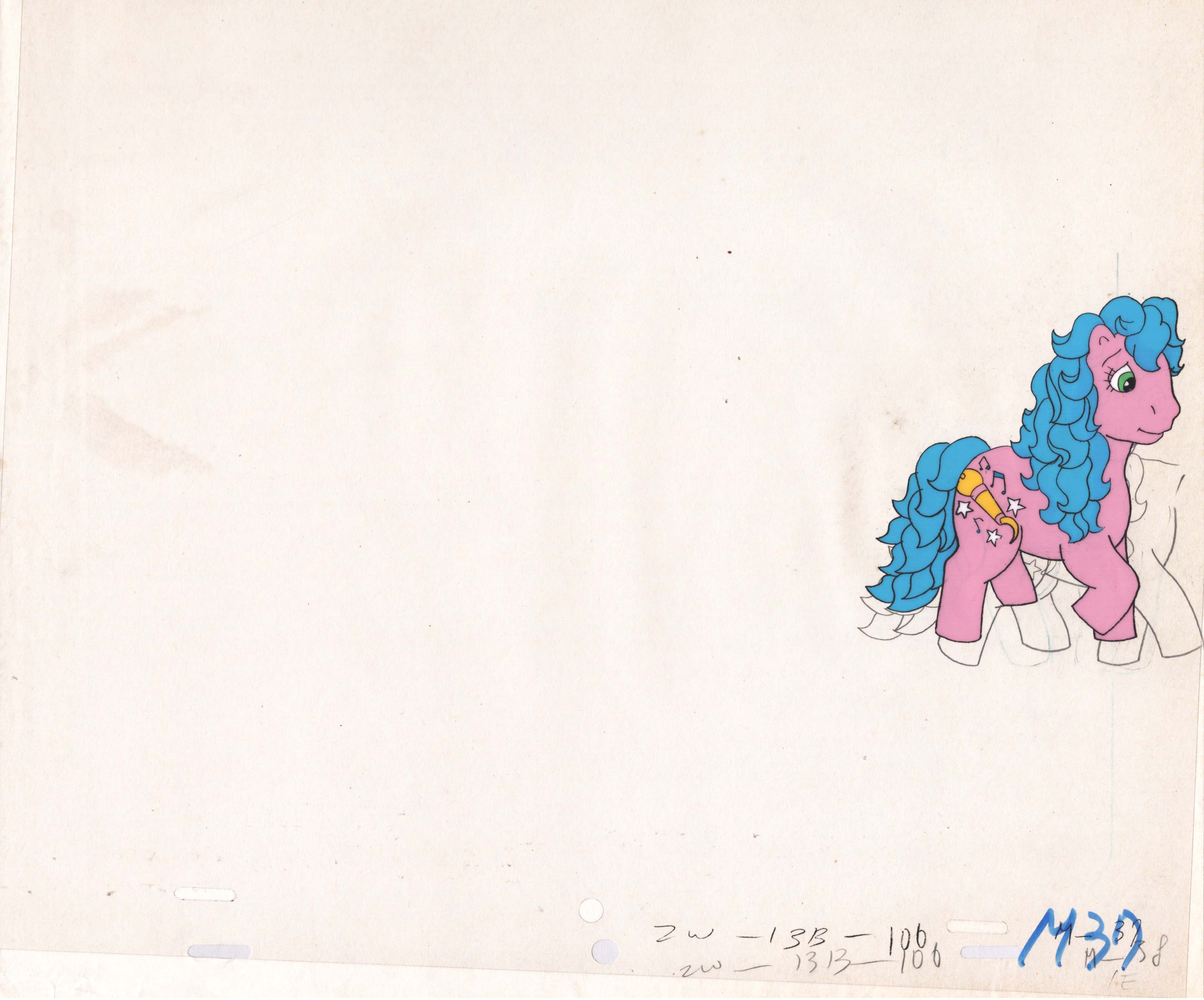 Sunbow Animation Style My Little Pony Original Production Animation Cel Hasbro Sunbow 1980s o ...