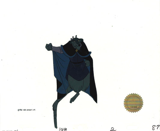 Don Bluth Secret of NIMH Jenner 1982 Original Production Animation Cel Used to make the cartoon 201-004
