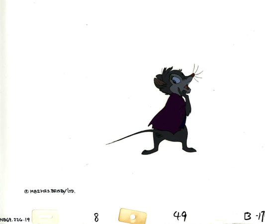 Don Bluth Secret of NIMH Mrs Brisby 1982 Original Production Animation Cel Used to make the cartoon 226-19