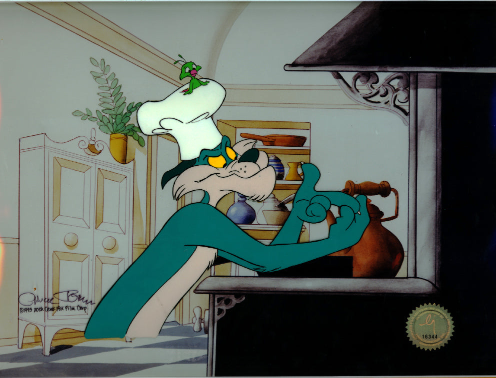 Mrs Doubtfire Grunge Pudgy Cel CHUCK JONES Signed Original Production 1993 93-15