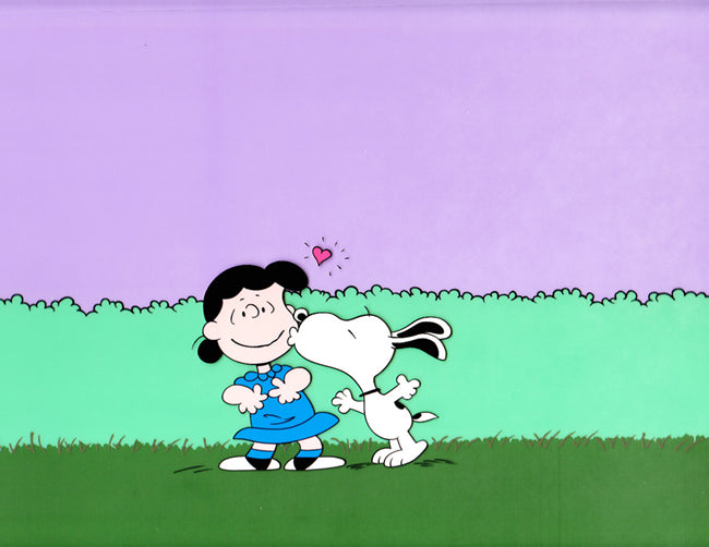PEANUTS Snoopy and Lucy Limited Edition Cel of 50 Signed by Bill Melendez Germs of Endearment MLC14 Easter Beagle