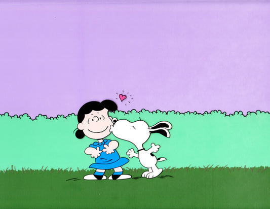 PEANUTS Snoopy and Lucy Limited Edition Cel of 50 Signed by Bill Melendez Germs of Endearment MLC14 Easter Beagle