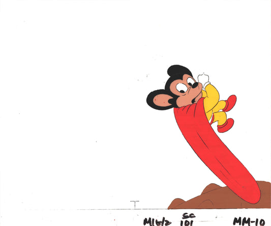 Mighty Mouse Cartoon Production Animation Cel and Drawing Filmation Anime Actually Used ON SCREEN C-mm10b
