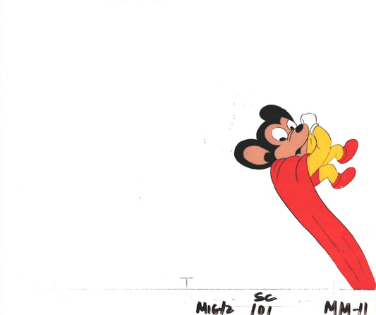 Mighty Mouse Cartoon Production Animation Cel and Drawing Filmation Anime Actually Used ON SCREEN C-mm11b