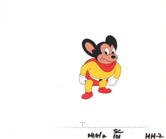Mighty Mouse Cartoon Production Animation Cel and Drawing Filmation Anime Actually Used ON SCREEN C-mm2