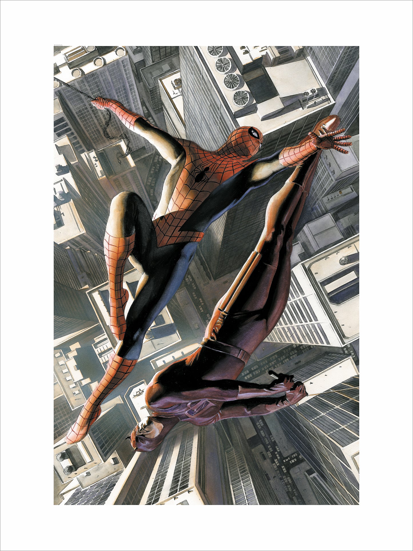 Alex Ross SIGNED Marvel Knights 2 with Spider-Man and Daredevil Print on Paper Limited Edition - Choose Your Edition