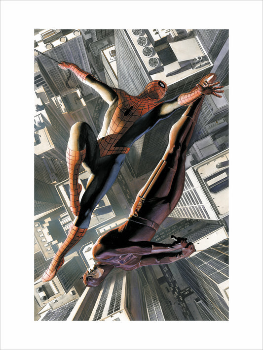 Alex Ross SIGNED Marvel Knights 2 with Spider-Man and Daredevil Print on Paper Limited Edition - Choose Your Edition