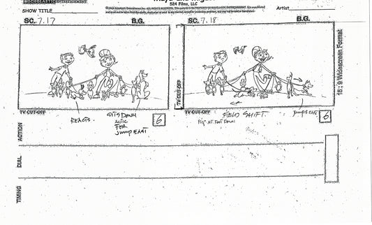 Maya and Miguel Opening TWO Production Animation Storyboard Copies PBS C-5-6