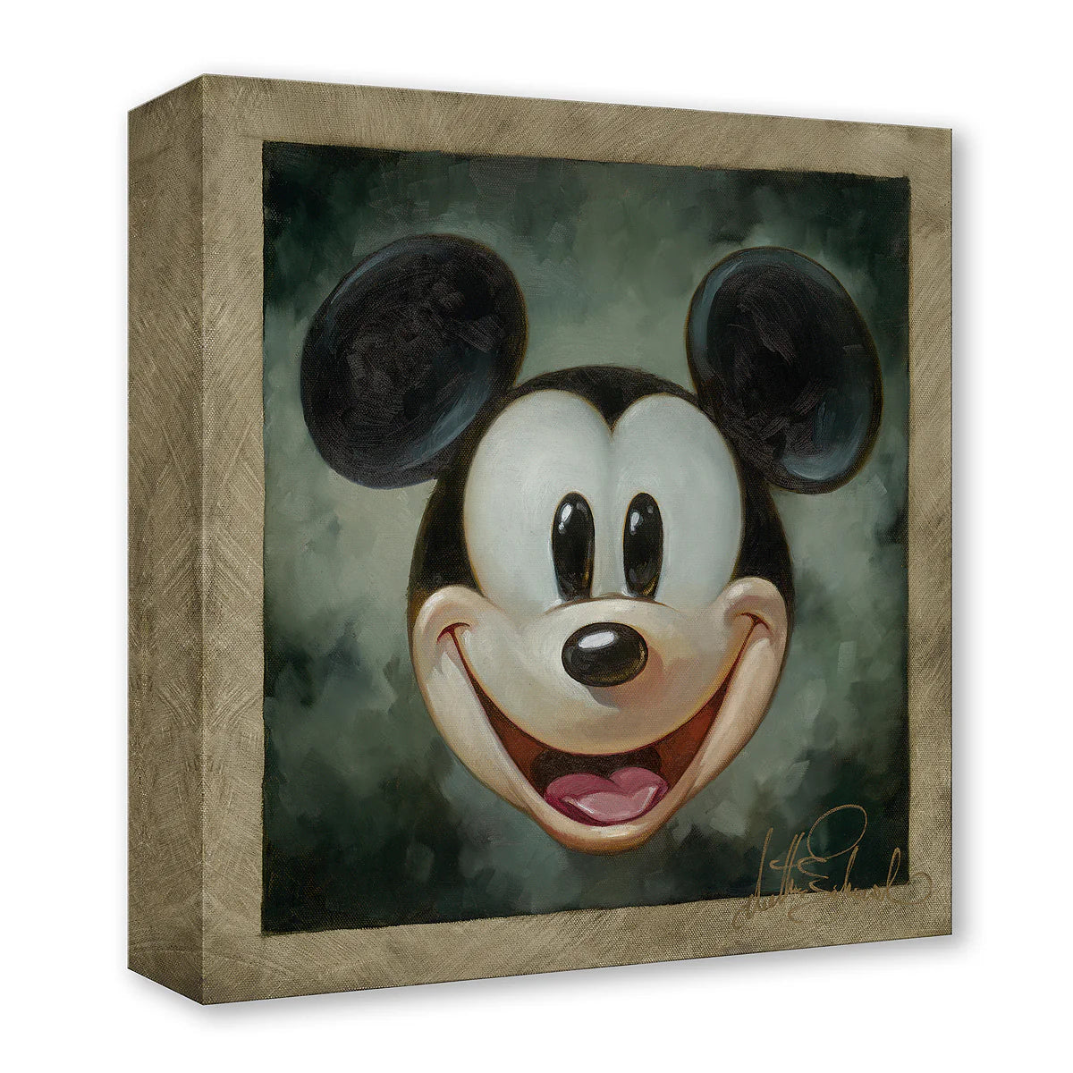 Mickey Mouse Walt Disney Fine Art Heather Edwards Limited Edition Treasures on Canvas Print TOC - Mickey Chiaroscuro