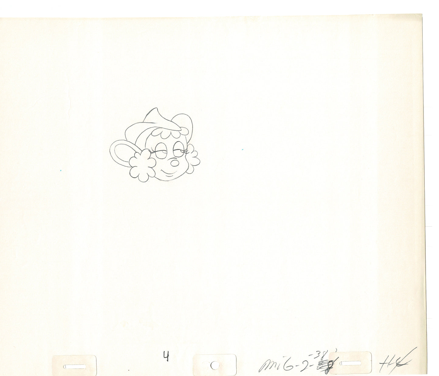 Mighty Mouse 2 LOT of Cartoon Production Animation Cel Drawings from Filmation MD-03