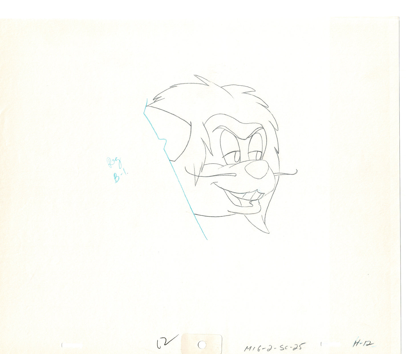 Mighty Mouse 2 LOT of Cartoon Production Animation Cel Drawings from Filmation MD-47