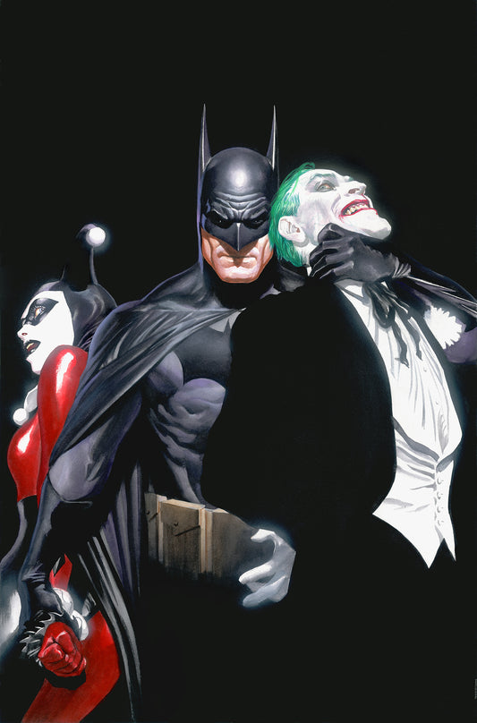 Joker & Harley Mind If I Cut In with Batman Alex Ross Signed Marvel SDCC 2026 Exclusive Print on Canvas Limited Edition of 25 Printers Proof Edition