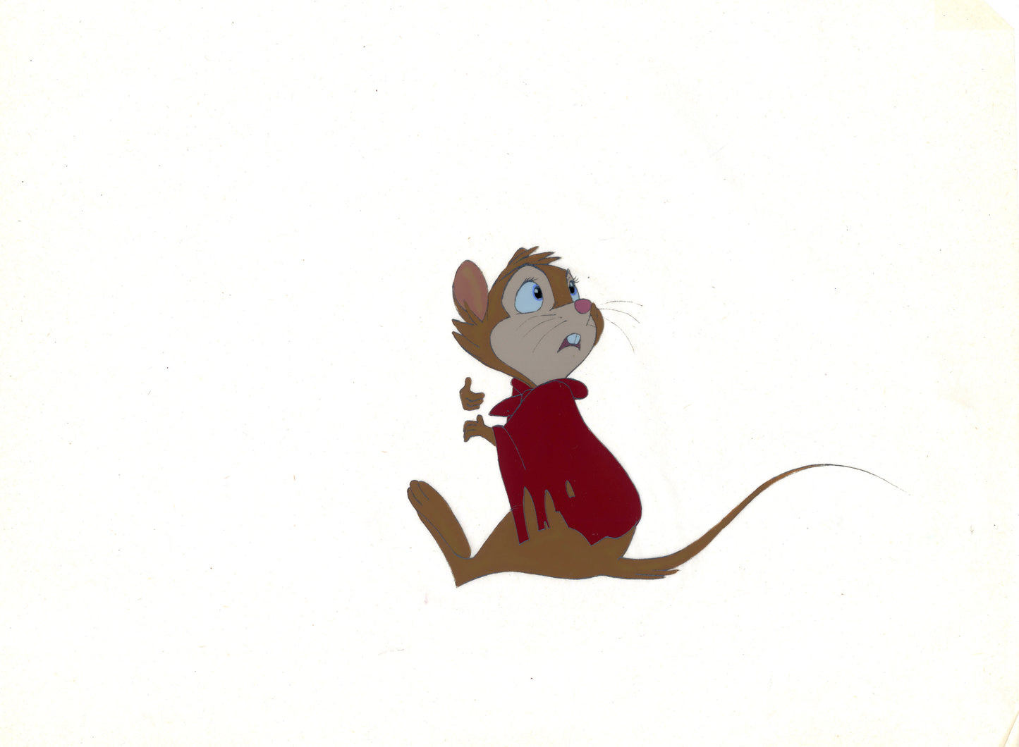 Don Bluth Secret of NIMH Mrs Brisby 1982 Original Production Animation Cel Used to make the cartoon 059