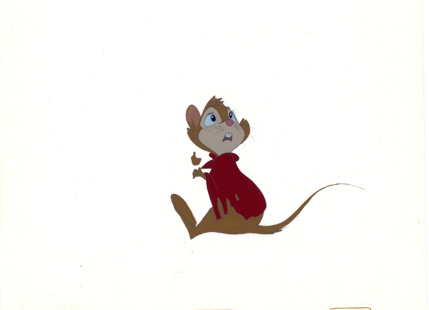 Don Bluth Secret of NIMH Mrs Brisby 1982 Original Production Animation Cel Used to make the cartoon 063