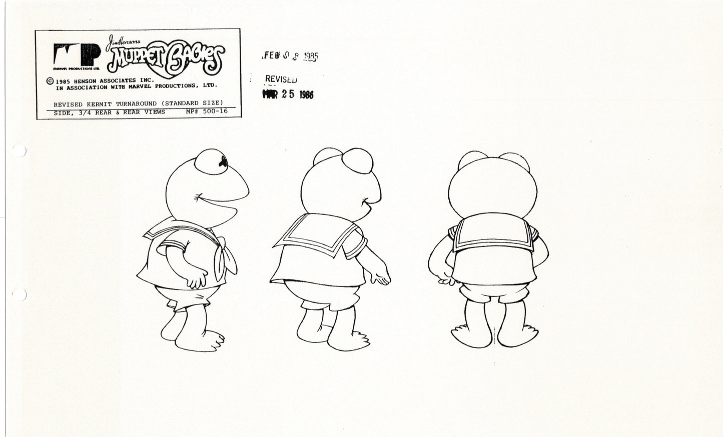 Muppets Disney Muppet Babies Production Animation Model Copy Lot of 25 Jim Henson Marvel 2