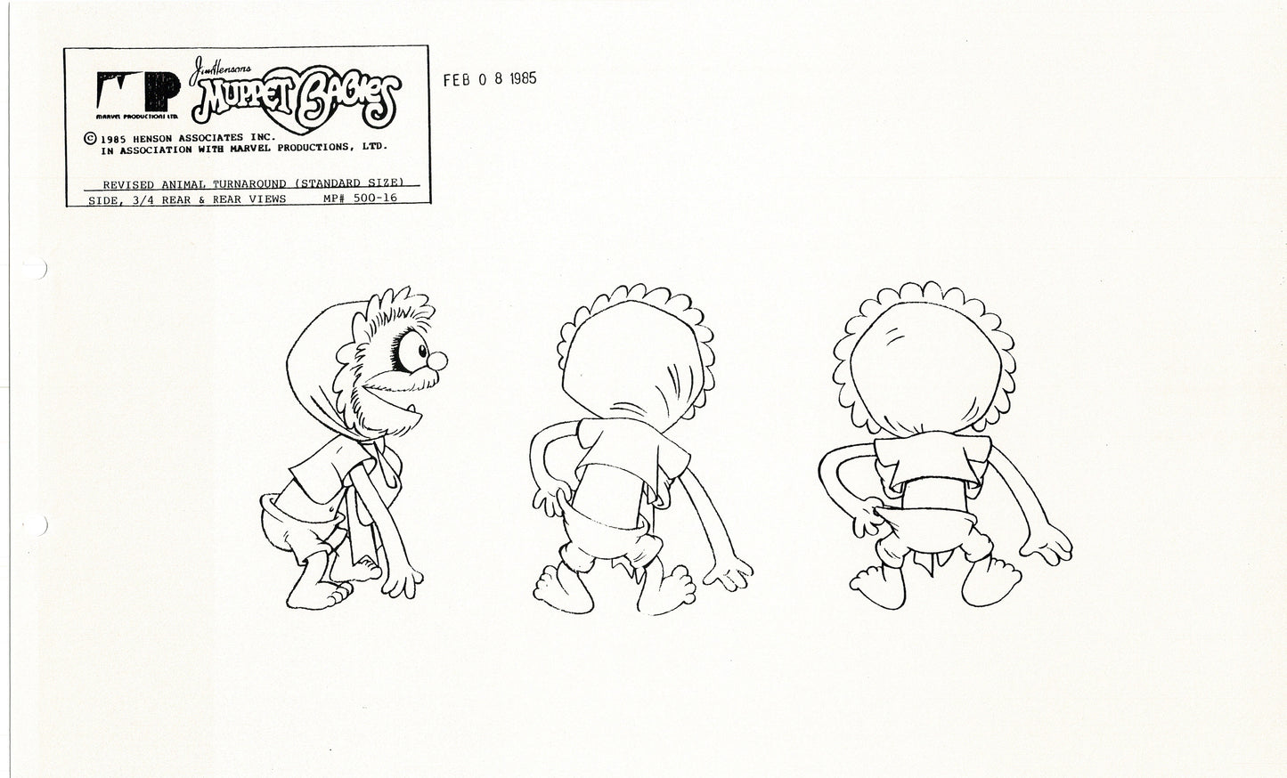 Muppets Disney Muppet Babies Production Animation Model Copy Lot of 25 Jim Henson Marvel 2