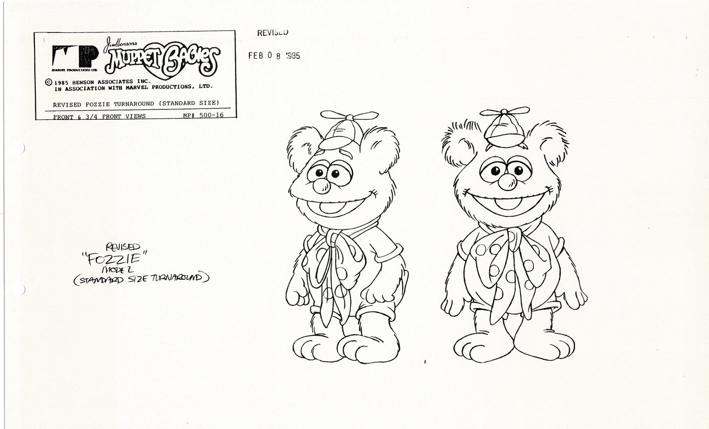 Muppets Disney Muppet Babies Production Animation Model Copy Lot of 25 Jim Henson Marvel 2