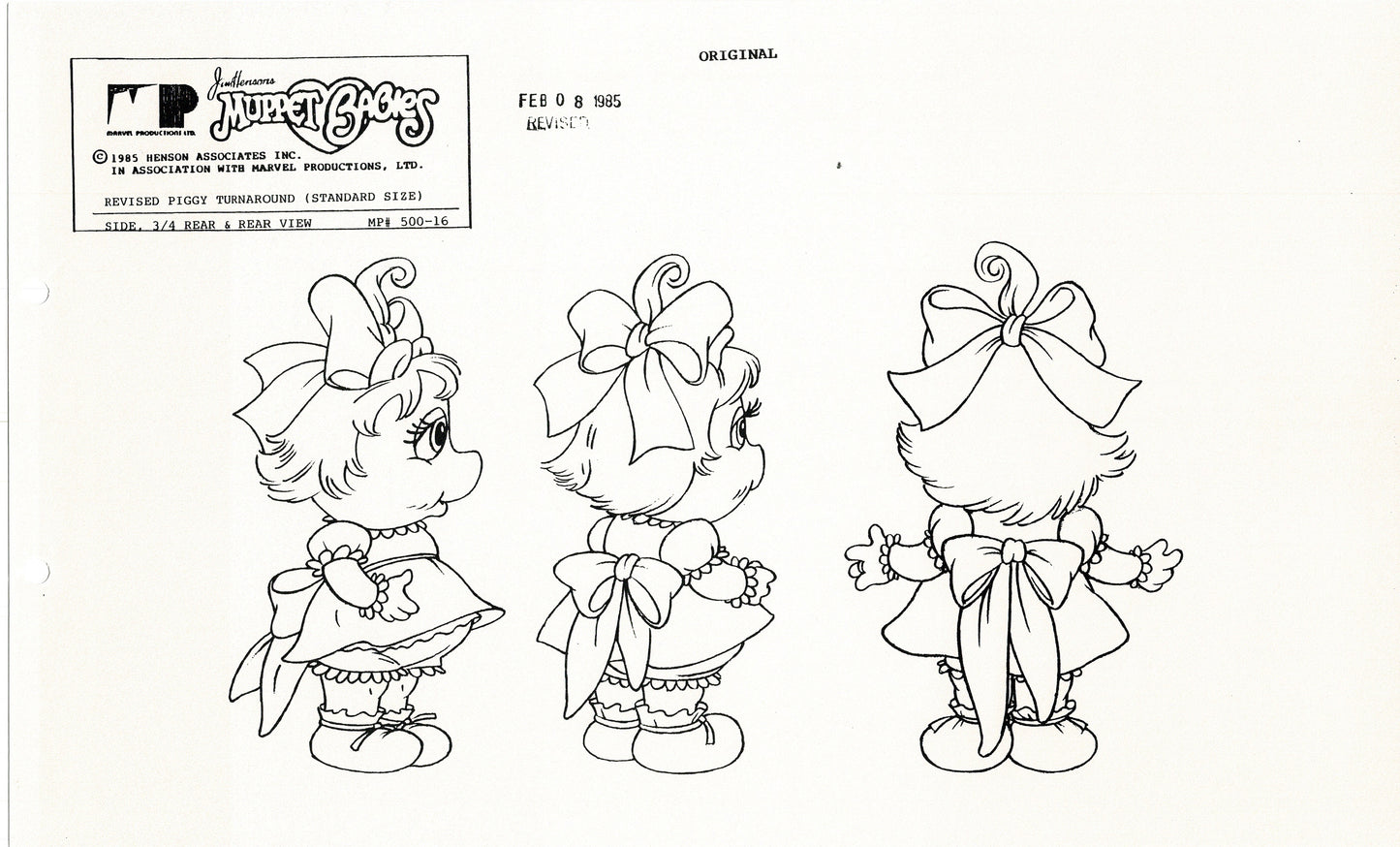 Muppets Disney Muppet Babies Production Animation Model Copy Lot of 25 Jim Henson Marvel 2