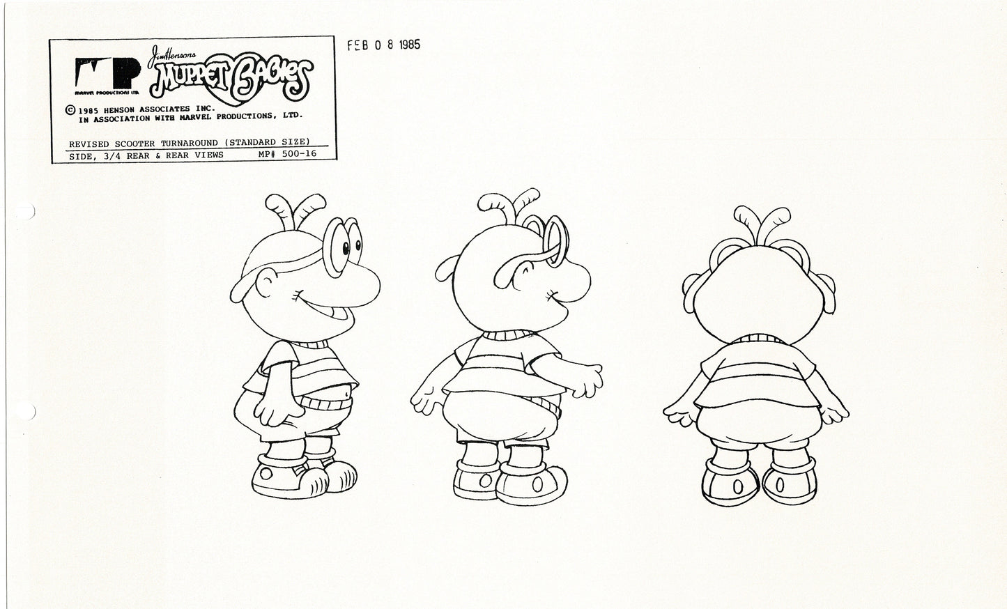 Muppets Disney Muppet Babies Production Animation Model Copy Lot of 25 Jim Henson Marvel 2