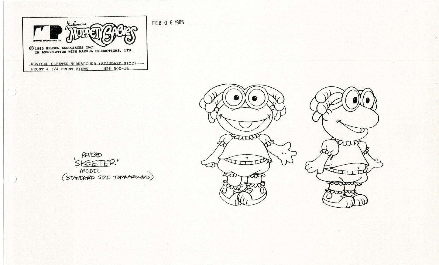 Muppets Disney Muppet Babies Production Animation Model Copy Lot of 25 Jim Henson Marvel 2