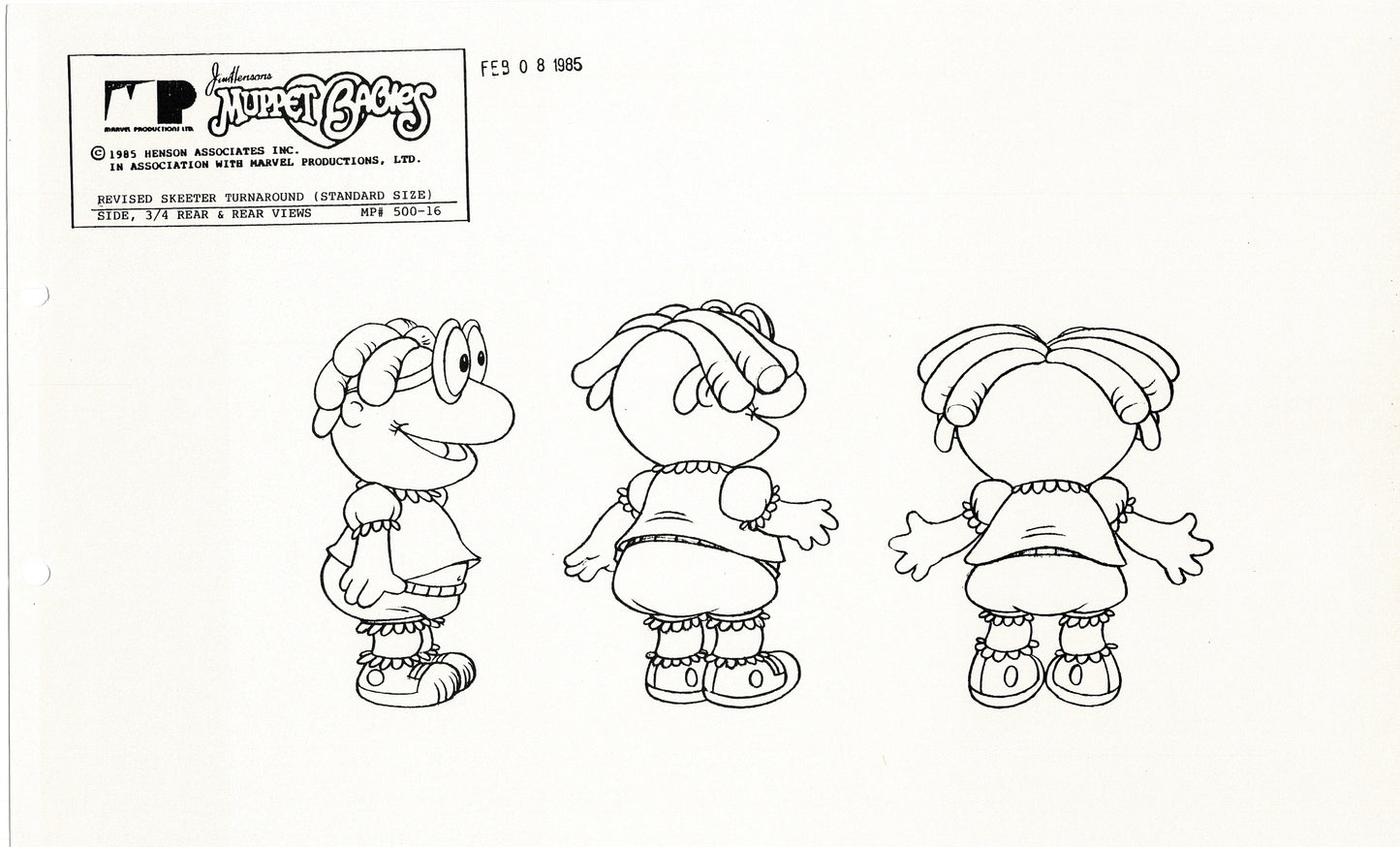 Muppets Disney Muppet Babies Production Animation Model Copy Lot of 25 Jim Henson Marvel 2