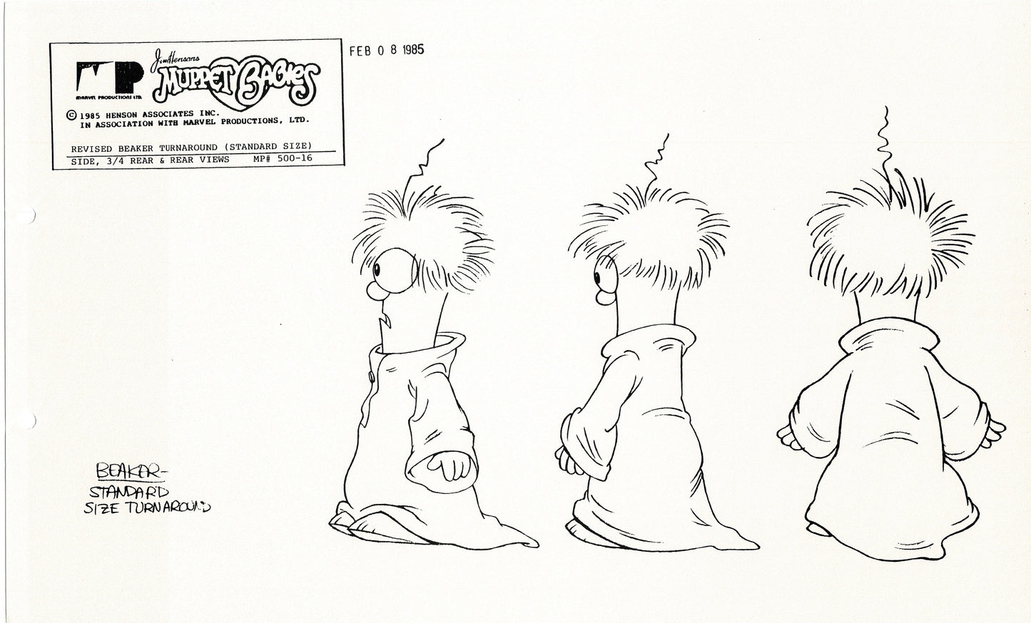 Muppets Disney Muppet Babies Production Animation Model Copy Lot of 25 Jim Henson Marvel 2