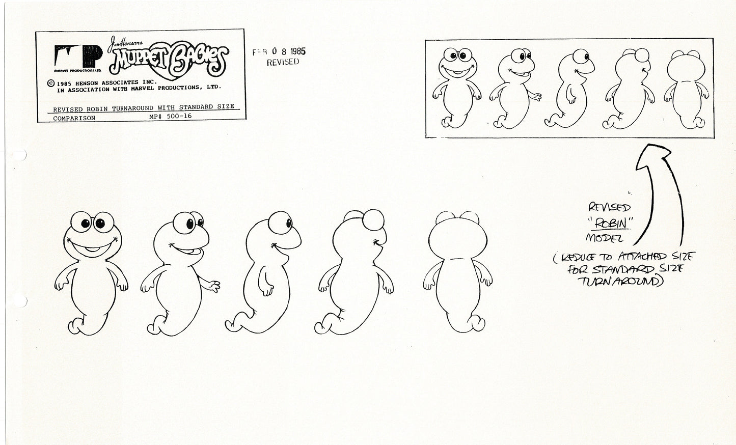 Muppets Disney Muppet Babies Production Animation Model Copy Lot of 25 Jim Henson Marvel 2