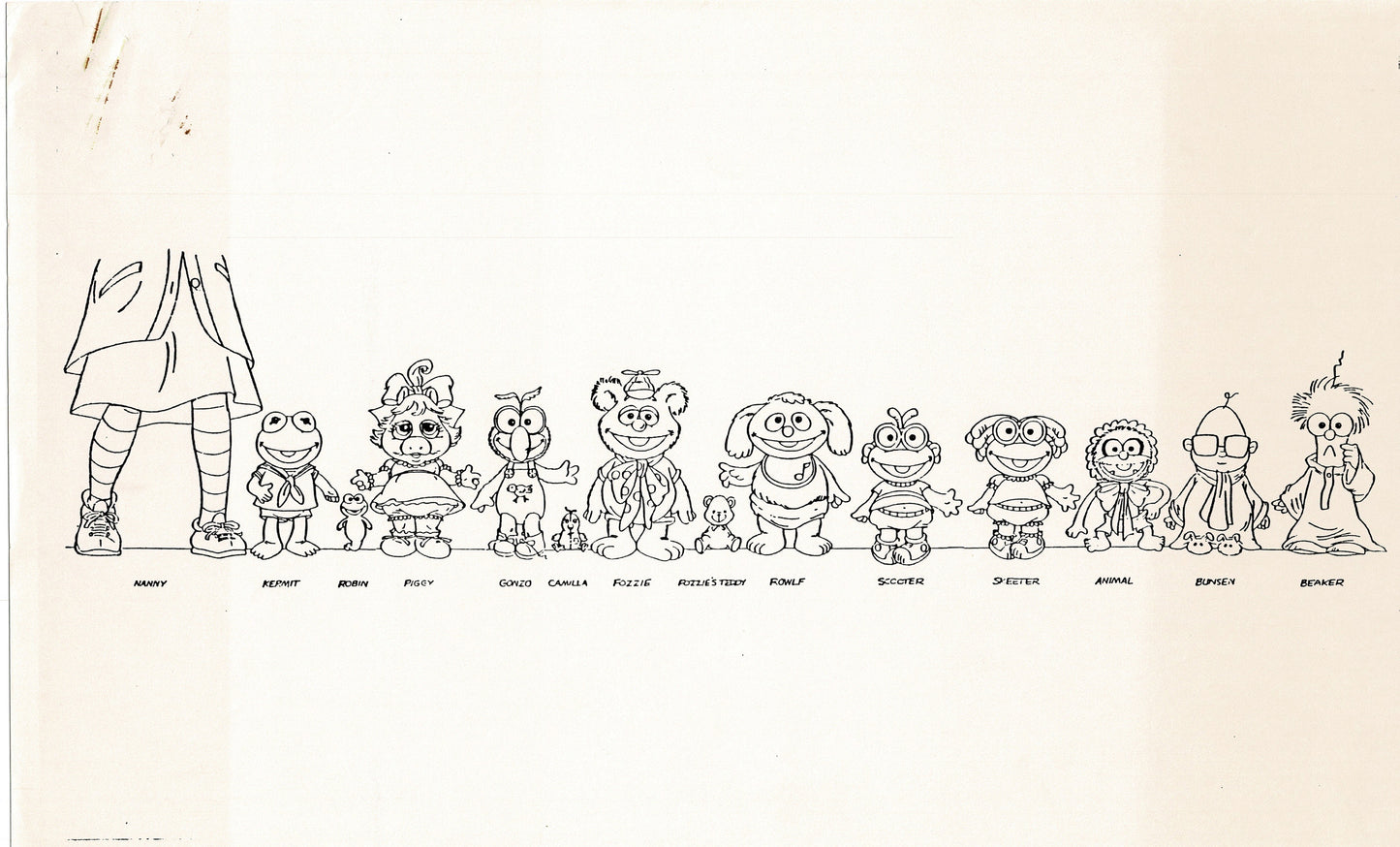 Muppets Disney Muppet Babies Production Animation Model Copy Lot of 22 Jim Henson Marvel 3