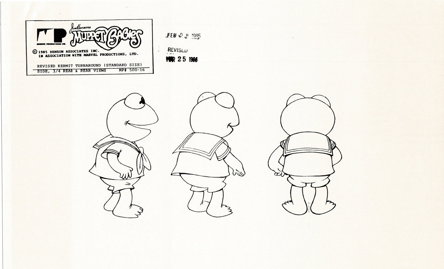 Muppets Disney Muppet Babies Production Animation Model Copy Lot of 22 Jim Henson Marvel 3