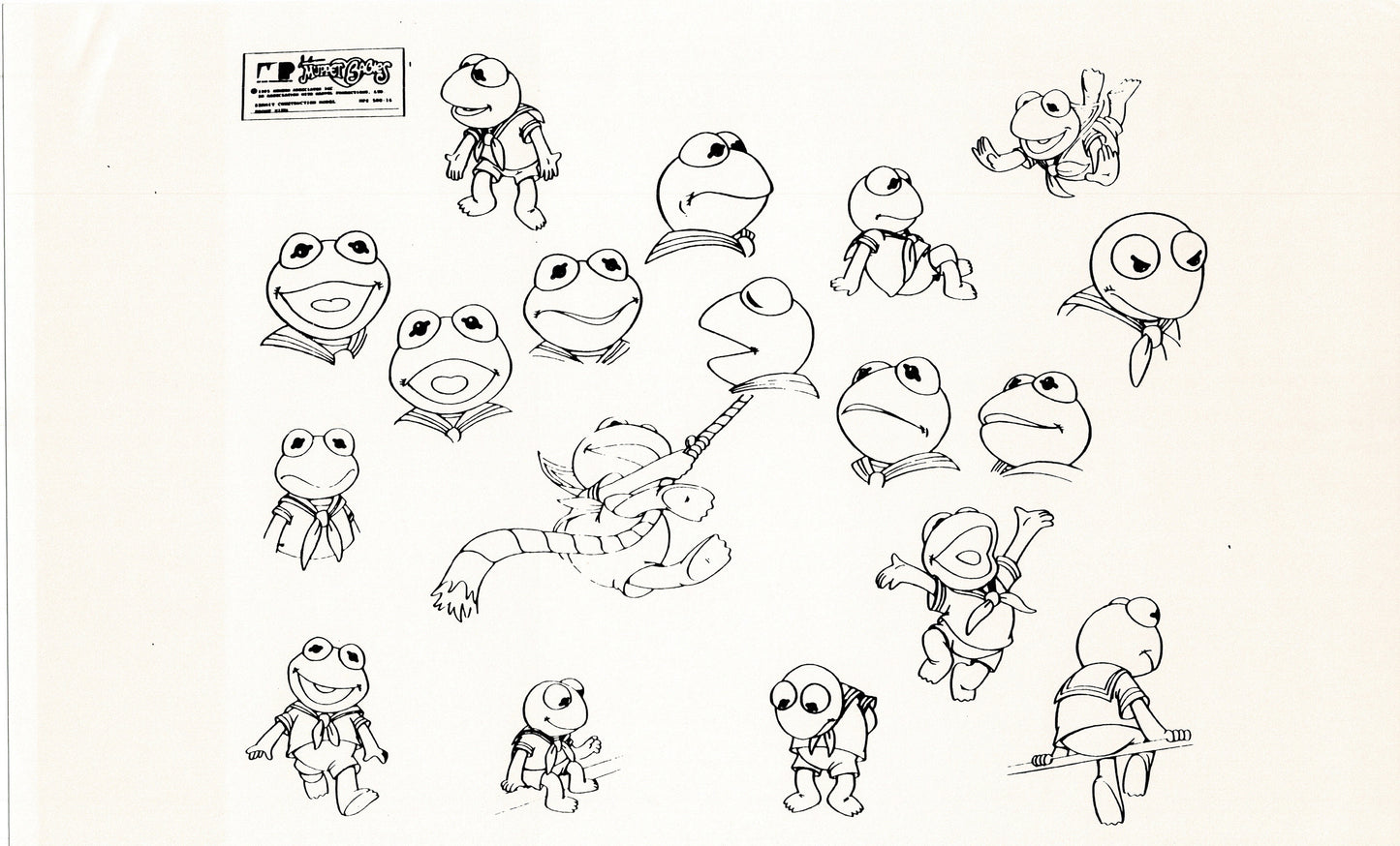 Muppets Disney Muppet Babies Production Animation Model Copy Lot of 22 Jim Henson Marvel 3