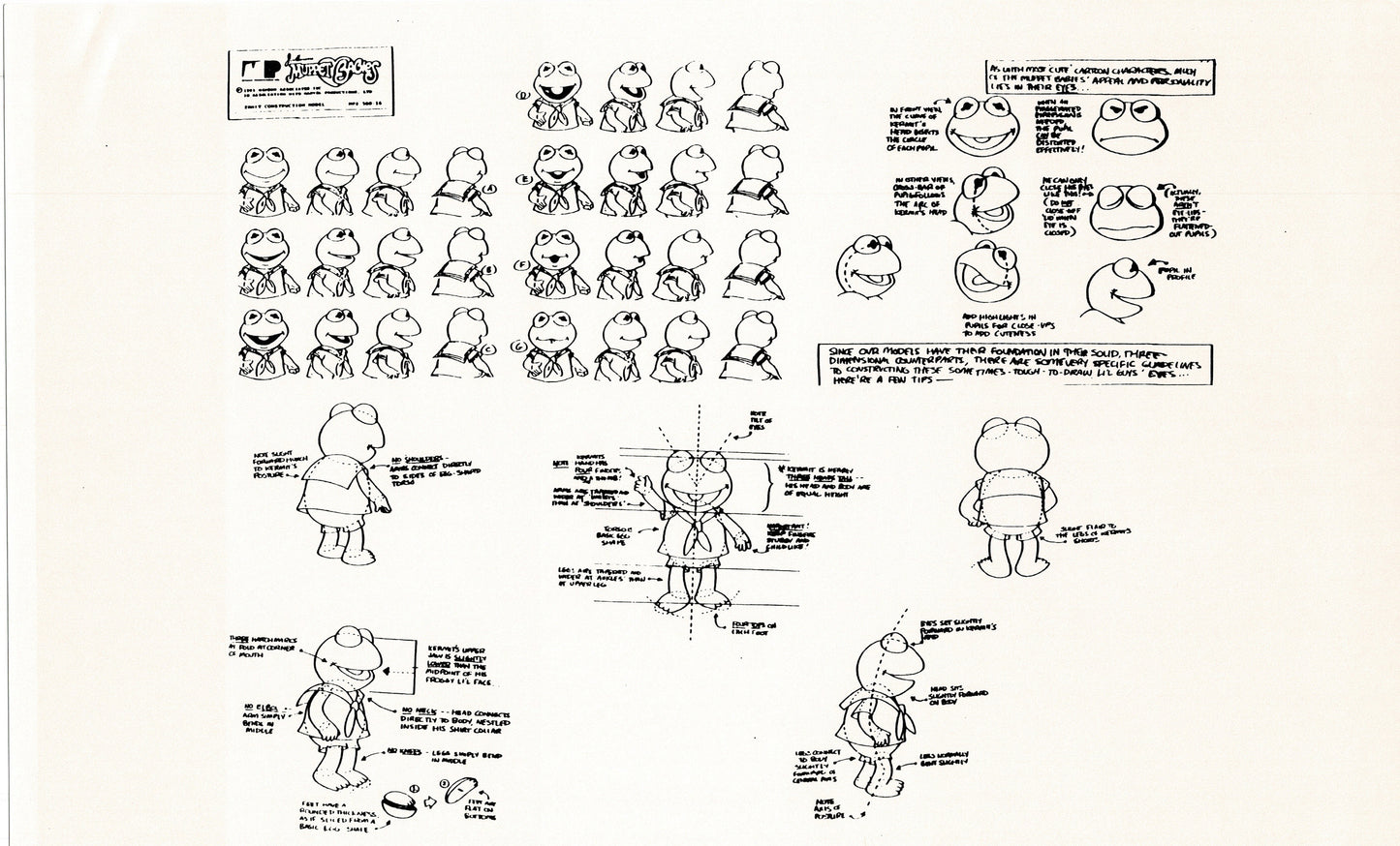 Muppets Disney Muppet Babies Production Animation Model Copy Lot of 22 Jim Henson Marvel 3