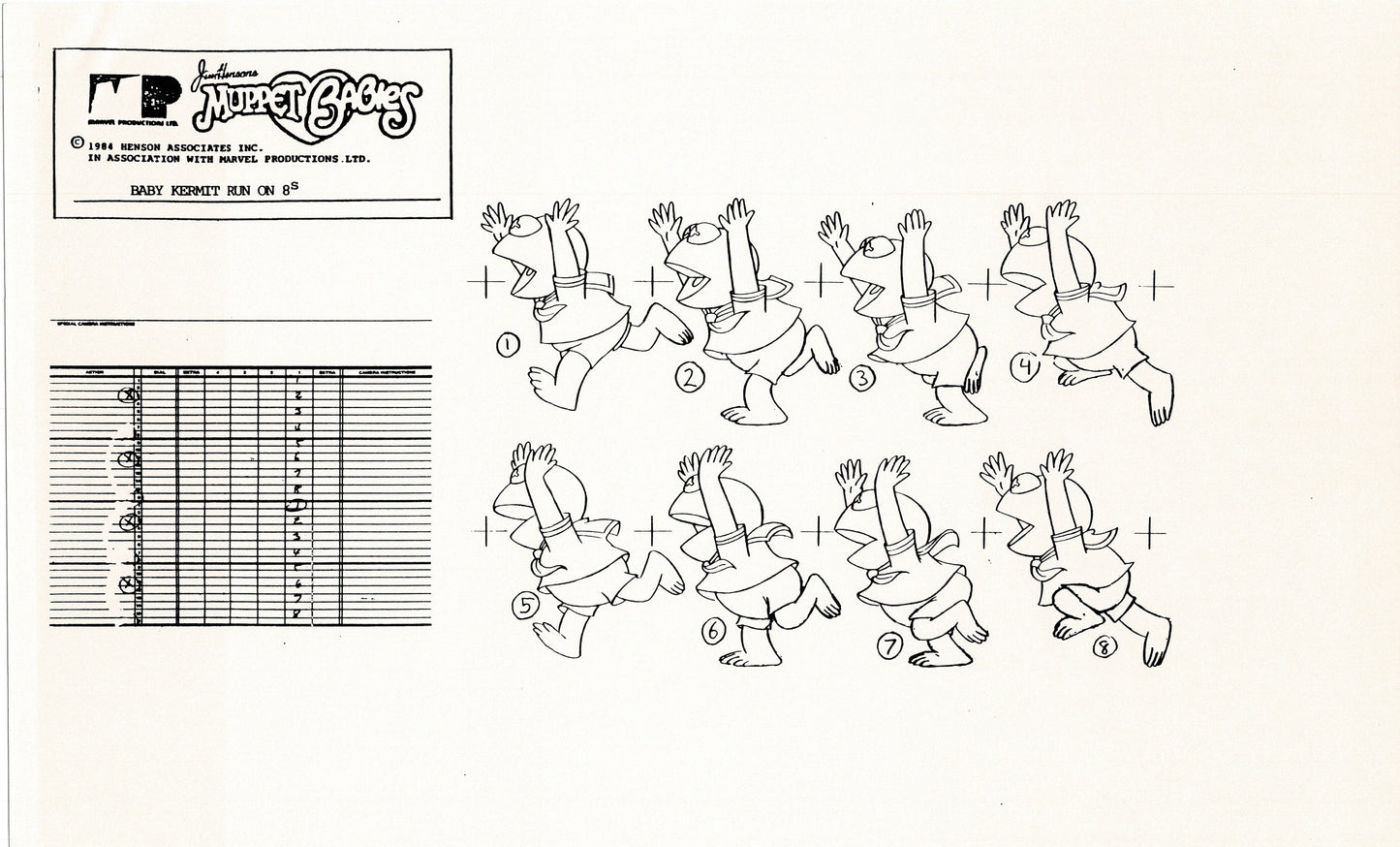 Muppets Disney Muppet Babies Production Animation Model Copy Lot of 22 Jim Henson Marvel 3