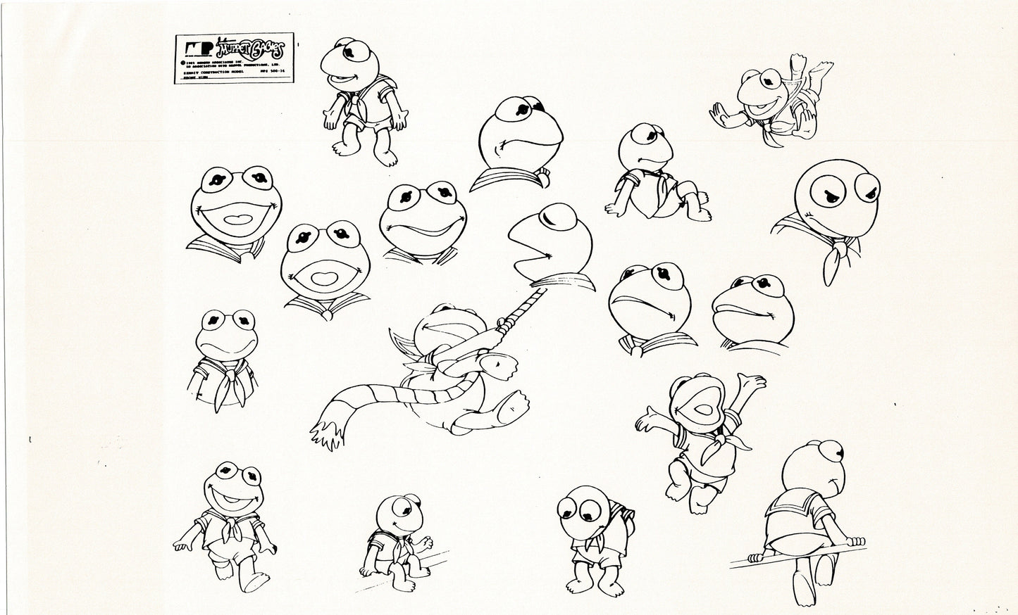 Muppets Disney Muppet Babies Production Animation Model Copy Lot of 22 Jim Henson Marvel 3