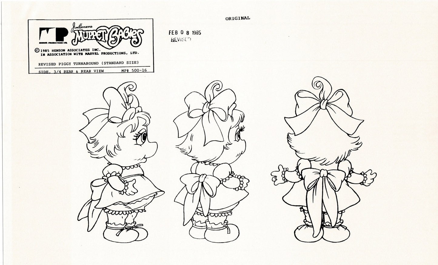 Muppets Disney Muppet Babies Production Animation Model Copy Lot of 22 Jim Henson Marvel 3