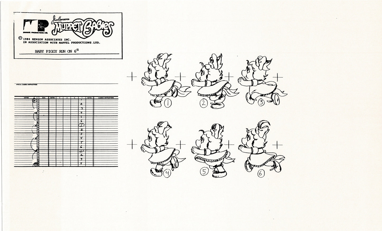 Muppets Disney Muppet Babies Production Animation Model Copy Lot of 22 Jim Henson Marvel 3